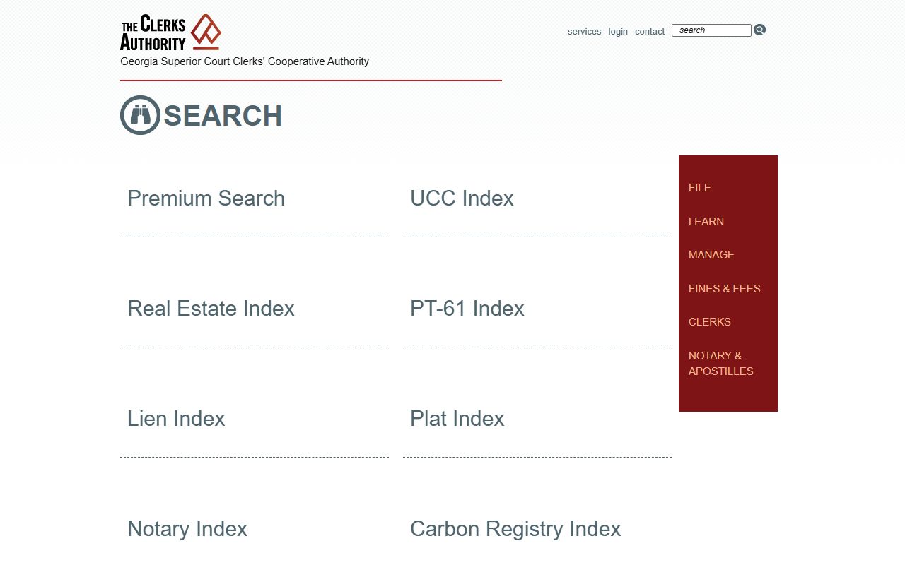 GSCCCA statewide real estate document search